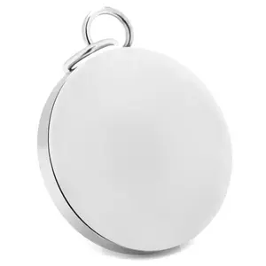 Stainless Steel Engravable Round Infinity Pendant