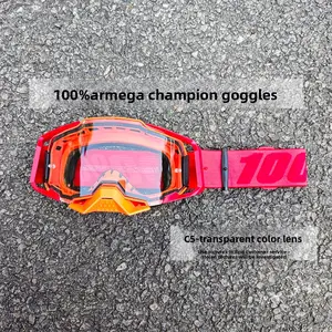 100% Armega Champion MX Goggles – Off-Road Riding Goggles with Quick Release & HD Vision Lens