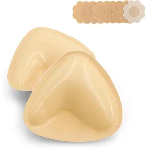 Adhesive bra insert,Sticky bra pads,Double-sided adhesive pad,Bikini padding inserts,Silicone breast inserts,Waterproof bra inserts,Sport Bra Swimsuit