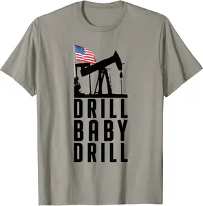 Drill Baby Drill American Flag Oilrig Oilfield Trash T-Shirt - Karlagarz Shop 40B09WDHVQMV