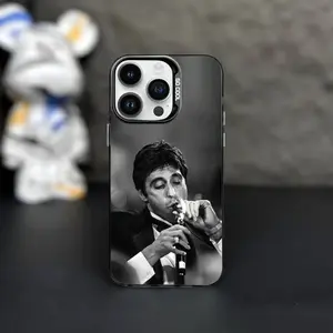 S-Scarface Tony M-MONTANA  Case for iPhone 17,16,15,14,13,12,11,Pro,Max,Plus Phone Cover Black Matte Shockproof Cover