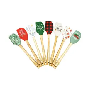 DM Merchandising Krumbs Kitchen Assorted Silicone Christmas Spatula - Pack of 24