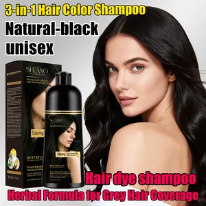 This 3-in-1 hair dye shampoo combines shampooing, coloring, and color locking. Suitable for both men and women, it provides a natural black color. Saves time and money.