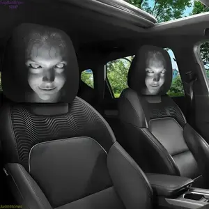 2-Piece Car Headrest Cover Set, Universal Fit for Trucks & SUVs, Washable Durable Soft Fabric Protectors, Car Seat Decorative, Comfortable Auto Interior Accessories for Road Trips, Cars Accessories