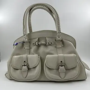 Pre-owned Dior leather handbag white