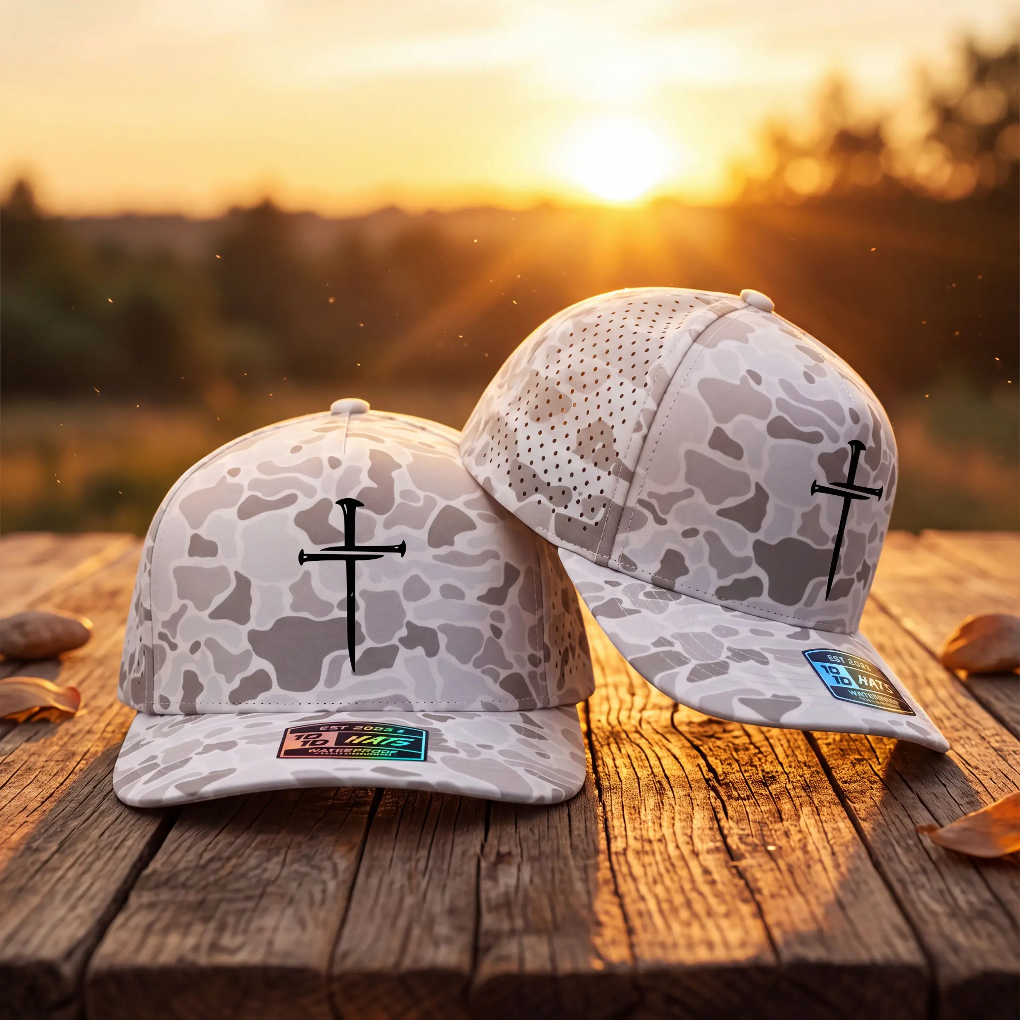 THREE NAIL CROSS PERFORATED PERFORMANCE HAT
