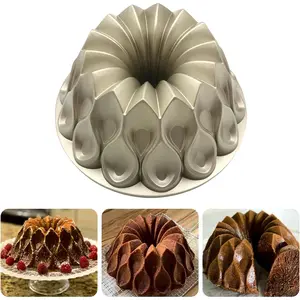 Charlotte Cake Mold Aluminium Kitchen Accessories Decoration Round Christmas Wedding Family  Charlotte Cake Pan (Crown shape)