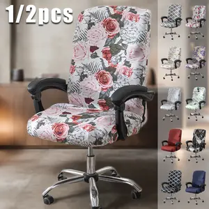 Office Chair Covers, Stretchable Printing Computer Chair Cover, Removable Washable Slipcovers, Elastic Furniture Protector