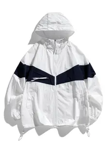 Men's Fashion Breathable Casual Sun Protection Jacket Coat, Stylish Lightweight Outerwear for Daily Wear, Comfortable Summer Apparel