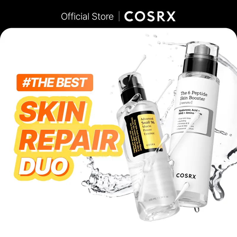 [COSRX OFFICIAL] Skin Repair Duo | 6 PEPTIDES & SNAIL MUCIN FORTIFY & NOURISH SKIN  | ULTIMATE SOLUTION CREAM NOURISHES, MOISTURIZES & REPAIRS DAMAGED SKIN