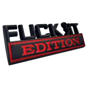 F-IT Edition 3D Car Emblem Badge - Universal Fender Sticker Decal for Cars & Trucks - Durable Exterior Decoration - Fits All Vehicles