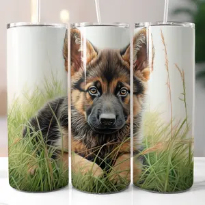 20 oz German shepherd puppy tumbler Drinkware