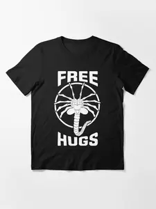 BLACKLYLY Free Facehugger Hugs T-Shirt - Unisex Cotton Tee Shirt Top