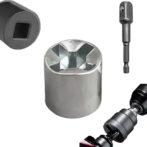 Scissor Jack Adapter,Jack Stand Adapter，Heavy-Duty 1/2" Drive Socket Adapter – Rust-Resistant Quick-Release Drill Attachment for RV Scissor Jack Maintenance,Electric Jack .