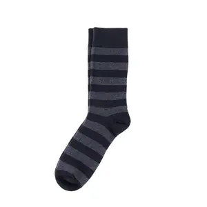 Black Striped Dress Socks