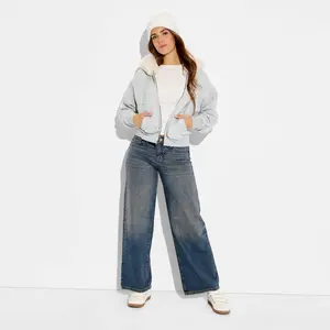Women's Low-Rise Baggy Jeans - Wild Fable Blue 6
