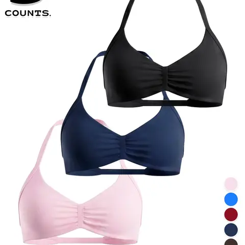Women's 3-Pack Sports Bras, Lightweight Seamless Design, Comfortable Fit for Workouts and Daily Wear, Active Lifestyle Sport Bra Set, Sporty Bra