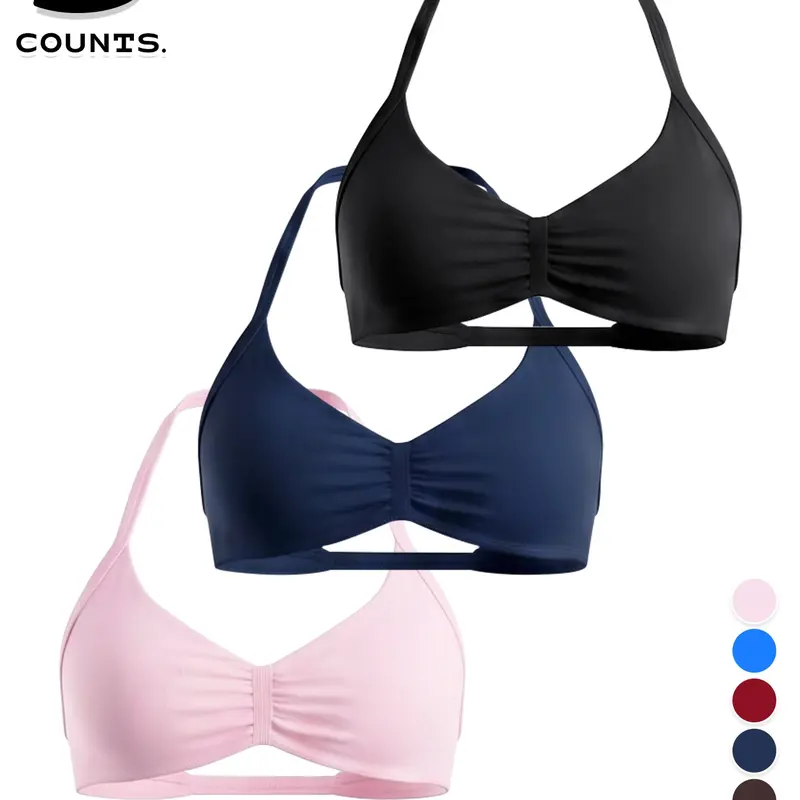Women's 3-Pack Sports Bras, Lightweight Seamless Design, Comfortable Fit for Workouts and Daily Wear, Active Lifestyle Sport Bra Set, Sporty Bra