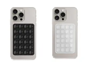 2PCS Phone Silicone Suction Cups，Strong suction force Color combinations diverse options，Phone Case Mount Hands-Free Sticky Cell Phone Grip, Mobile Fidget Mirror Holder for Selfies and Videos,Clear out the inventory