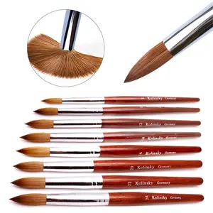 Kolinsky Wood Handle Acrylic Nail Brush Gel Nail Art Kolinsky Wood Handle Acrylic Nail Brush Gel Nail Art