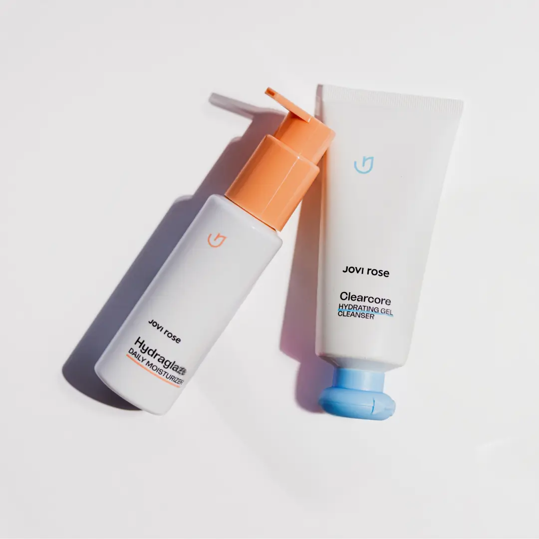 Jovi Rose Skin The Core Duo | Essential Cleanser & Moisturizer Skincare Set for Tweens & Teens | Dermatologist Tested Clean Routine for Sensitive Young Skin
