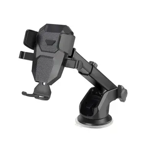 Car Phone Holder For 4-6.7 Inch Mobile Phone Stand GPS Navigation Support With Suction Cup 360 Degrees Rotating Stretching, Car Cellphone Mount, Multifunctional Car Accessories