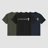Gymreapers Basic Shirts 3-Pack Bundle - Soft Stretch Cotton - Summer Season Menswear Top