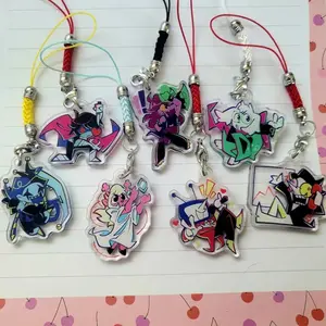 DELTARUNE TENNA Keychain Acrylic Charms, Kris, Susie, Ralsei, Noelle, Jevil, Spamton, Tenna – Cute Acrylic Keychain Charms, Perfect Gift for Fans & Collectors