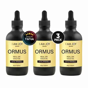 I Am Joy Brand ORMUS Gold Oil 24k Real Gold Vital Minerals Platinum Iridium 4oz Daily Body Care Aromatherapy Cosmetics Non Chemical Extract Natural Vitamin Supplement capsule healthcare fitness dietary melanin  deficient  calcified  pineal  devil