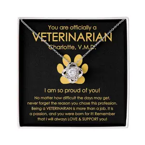 You Are Officially A Veterinarian Necklace, New Veterinarian, Future Veterinarian, Veterinarian Graduation, Vet School Student