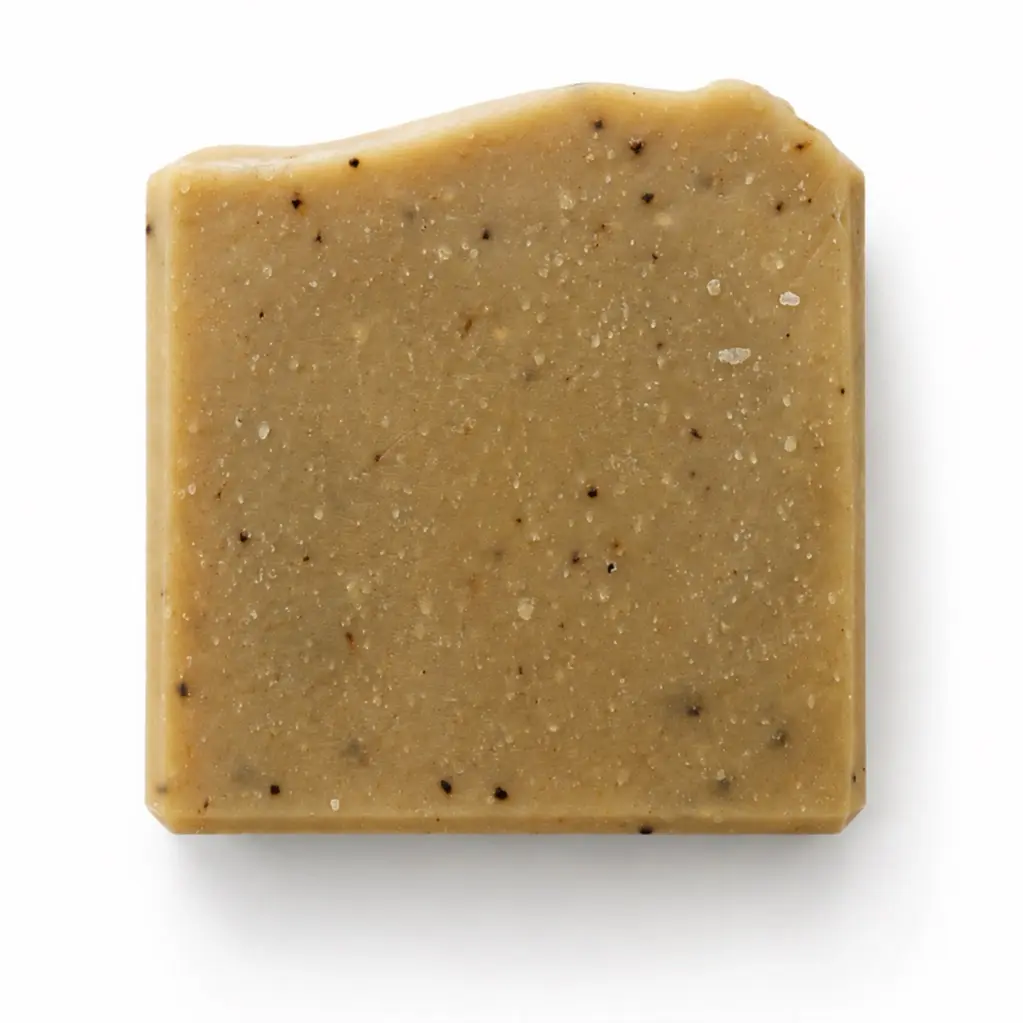 Organic Coffee Exfoliating Soap Bar with Shea Butter & Coconut Milk - Gentle, Hydrating Cold Process Body Care with Olive Oil, Light Scented, Cleanser, Natural Coffee, Moisture, Coffee Lovers
