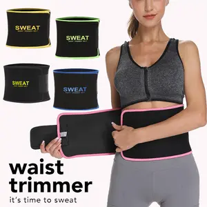 Sports Waist Trainer For Women Sweat Band For Stomach Waist Trimmer Neoprene Sauna Sweat Bands Women and Men Sweat Band Waist Trainer for Training & Workouts Sports Girdle Sauna Suit