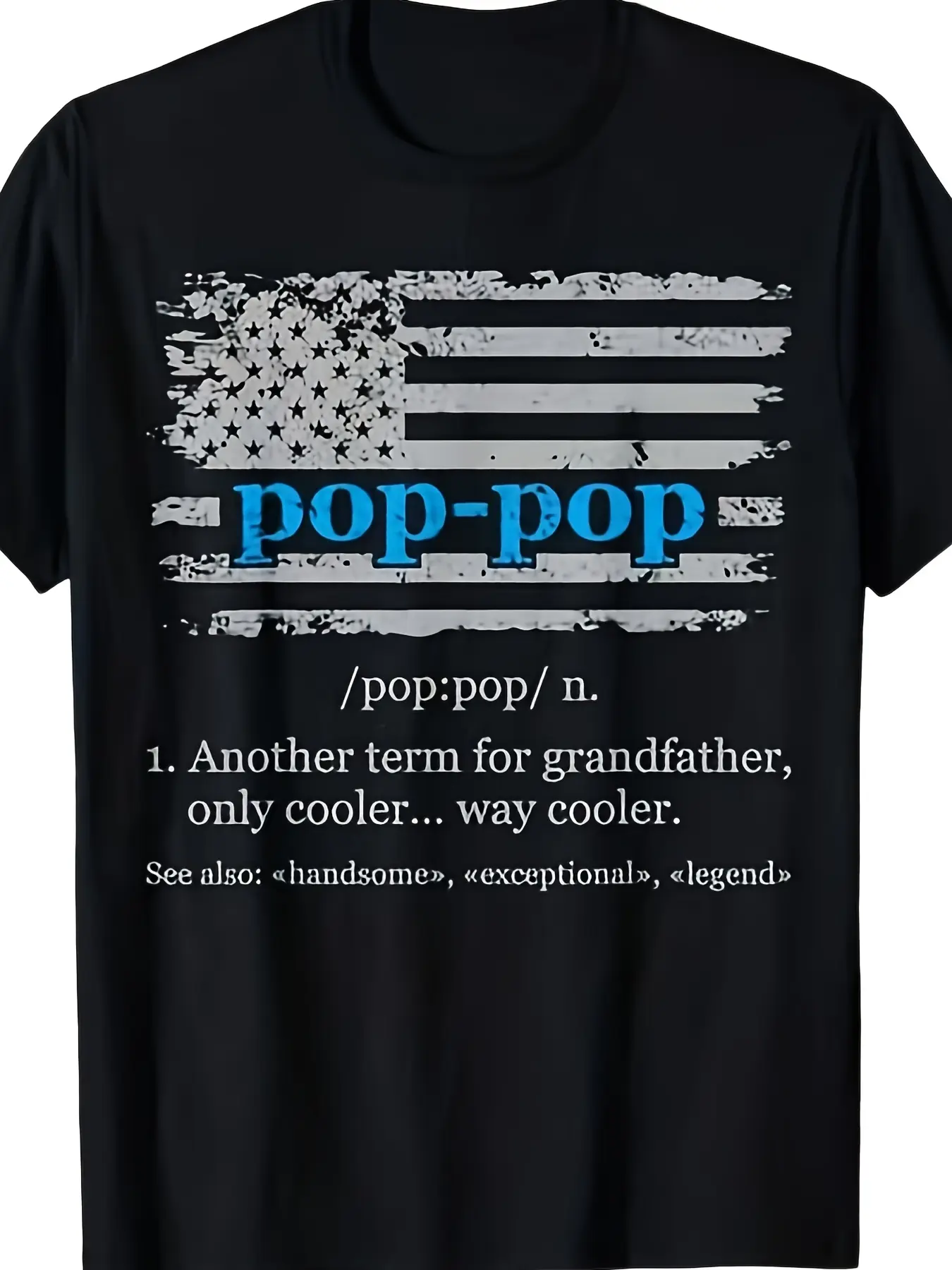Humorous Pop Pop Dictionary Definition T-Shirt, Re