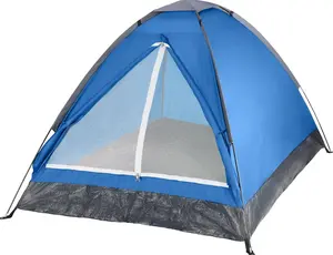 Lightweight 2 Person Camping Tent with Rain Fly Fiberglass Poles Ventilation & Carrying Bag for Hiking Music Festivals Beach Backpacking