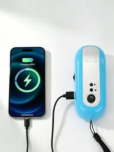 Hand-crank charging, USB charging, and radio listening—a rechargeable flashlight that can charge your phone
