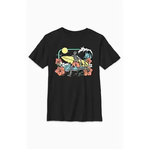 PacSun Kids Surfing Skeleton T-Shirt - Multicolor