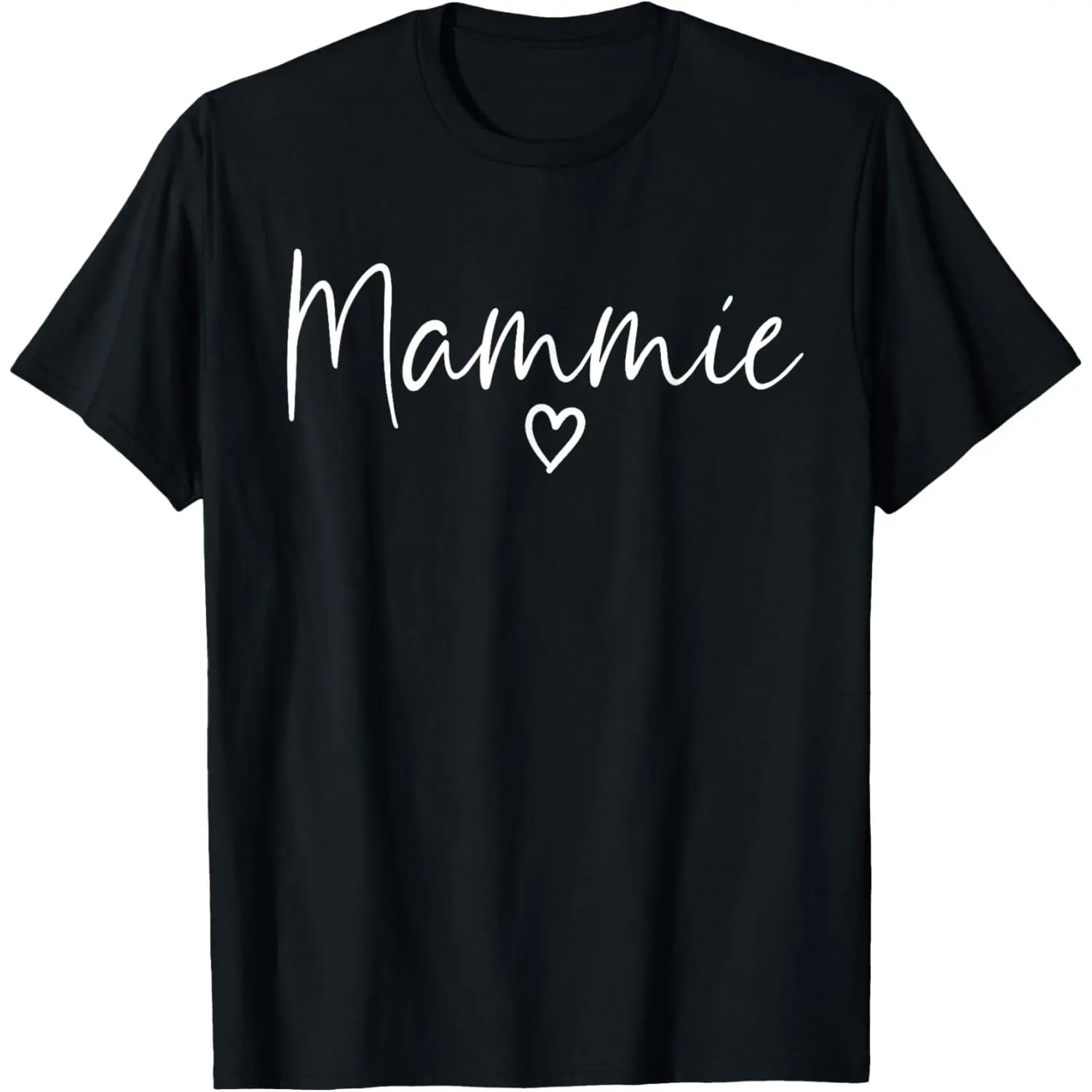 Mammie Gifts For Women Grandma Heart Mother's Day Mammie T-Shirt Made in USA
