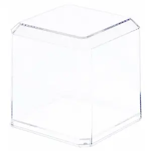 Pioneer Plastics Clear Plastic Baseball Display Case (UV Resistant), 3" W x 3" D x 3" H