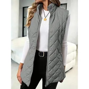 A women's grey houndstooth button-down zip-up cotton jacket that is warm and versatile for all occasions