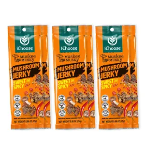 Zonfair Shiitake Mushroom Jerky Sweet and Spicy Bundle (6 packs)