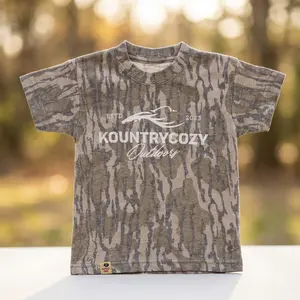 Camouflage Print Short Sleeve T-Shirt Casual Outdoor Style