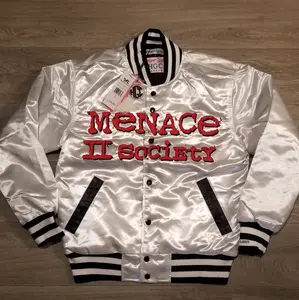 Headgear Classic Menace II Society Satin Varsity Jacket