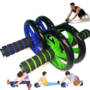 Anti-Skid Wear-Resistant Abdominal Roller Wheel for Core Strength Training with Sweat-Absorbing Sponge Soft PVC Outer Ring for Comfortable Workouts Multi-Point Mechanical Silent Design