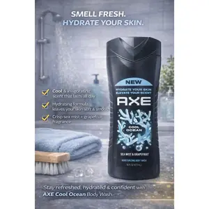 Axe -Cool Ocean,Mens Bodywash, Seamist & Grapefruit