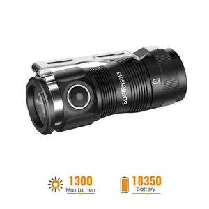 SOFIRN SC13 Flashlight Rechargeable 100 Lumens Mini Waterproof Flashlight Pocket Light with Clip Magnetic Tail for EDC Outdoor Camping Hiking Fishing