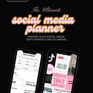 Ultimate Social Media Planner 135 Pages - Master Your Strategy with 10 Annual, 12 Monthly, 52 Weekly, and Content Planning Sections for Effective Social Media Management