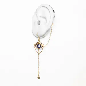 Evil Eye Silver Deafmetal USA Hearing Aid Jewelry