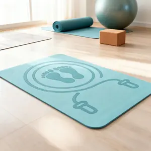 Silent Yoga Jump Rope Mat, Thickened, Non-Slip Surface, Durable Fill, Indoor Training, Gym Fitness Equipment, Suitable for Yoga Lovers