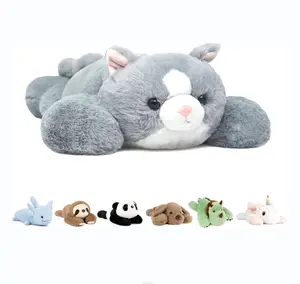 Niuniu Daddy Weighted Stuffed Animal Toy Cat Plush Toys Best Birthday Gift for Kids Stuffed Animal Pillow anxiety relief