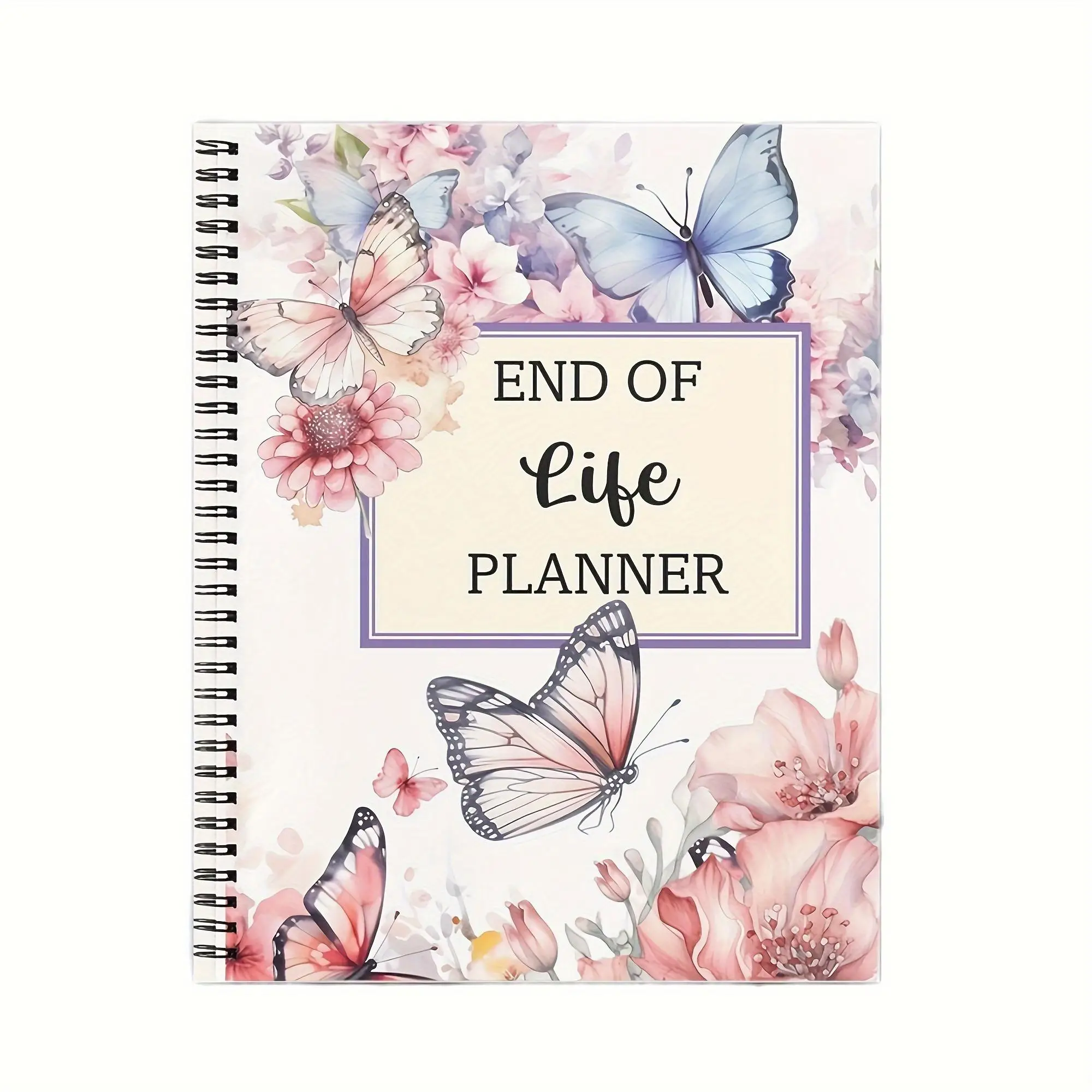 Floral Pattern Planning Notepad, 1 Count Guided Workbook for Final Arrangements & Wishes, Appointment Book for Home & Office, Planner, Planner Noteboo